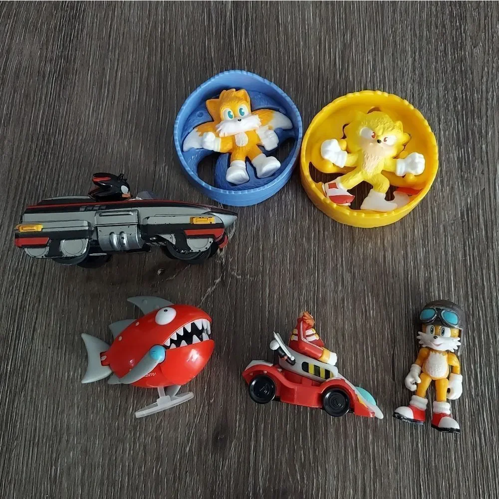 Six Sonic The Hedgehog Figures